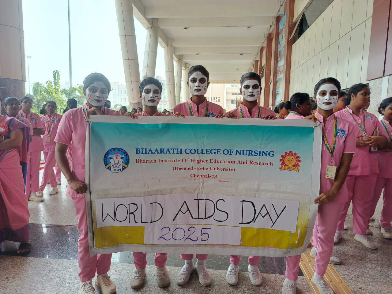 World AIDS Day in Kilambakkam Bus Terminus